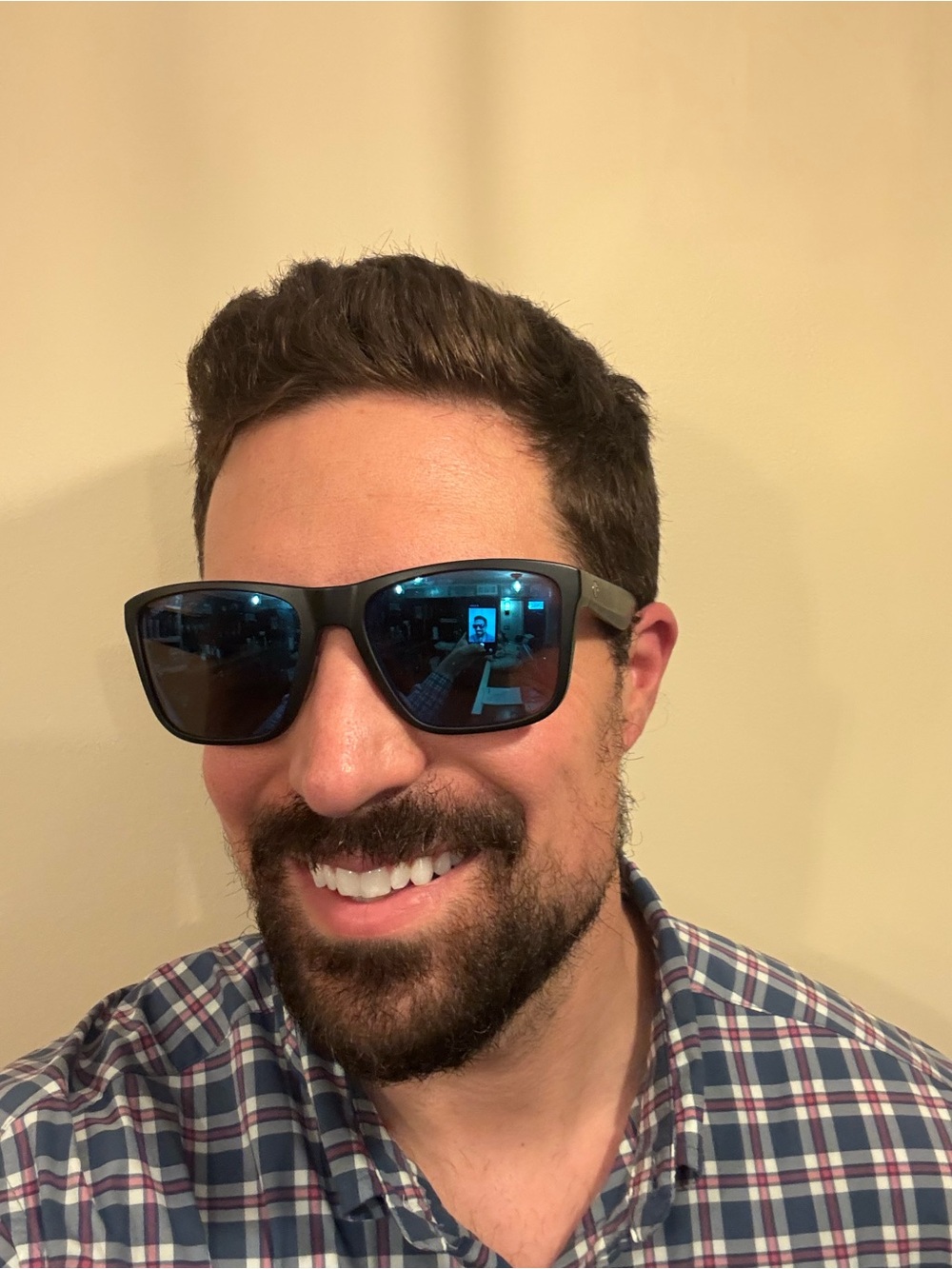 Costa Los Alijos Sunglasses with Blue 580G Mirrored Lenses and Black Matte Frame